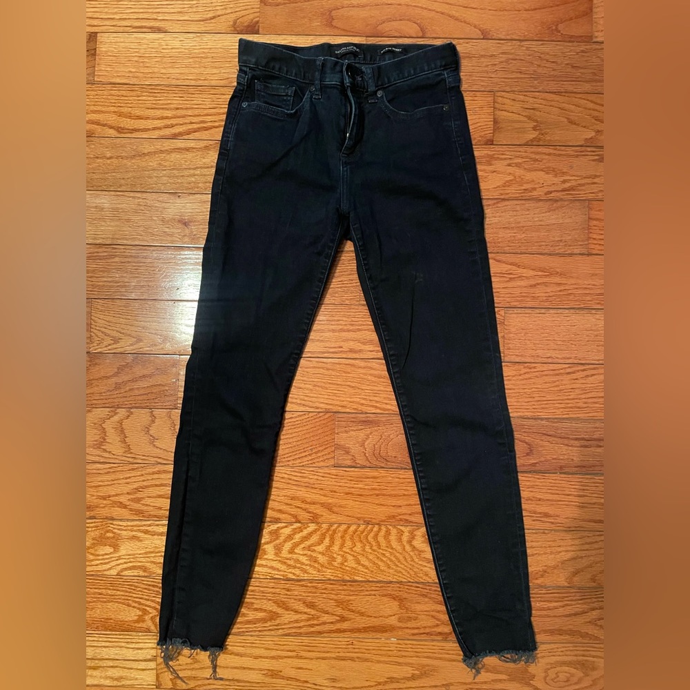 Banana Republic Mid Rise Skinny Jeans Deep Blue 26